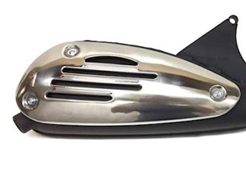 Auspuff Ersatz-Auspuffanlage passend für Aprilia Mojito, Piaggio Vespa ET2, LX, LXV, S 50 (2-Takt) | E-geprüfte original-Optik für 50ccm Piaggio-Motoren