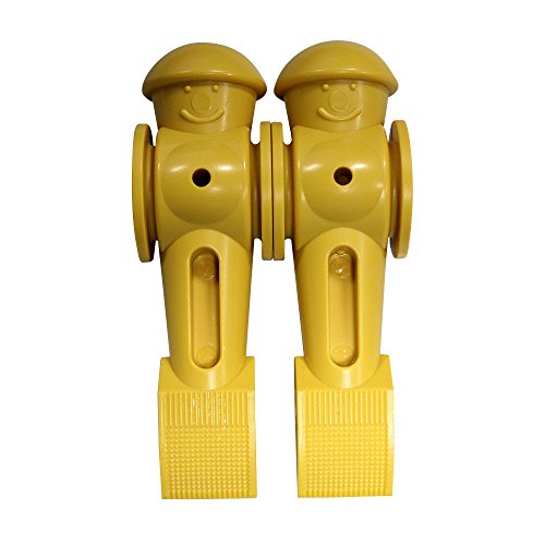 2 Tornado Foosball Counterbalanced Yellow Foosball Men