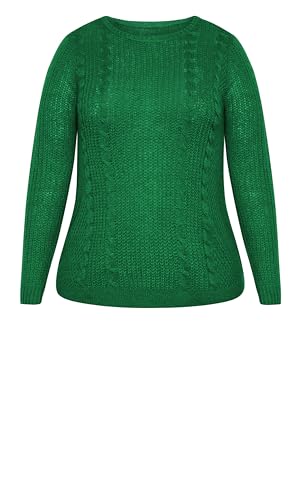 Image of Avenue Women's Cable Knit Full Sleeves Sweater