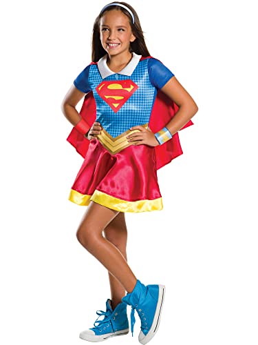 Rubies Official DC Supergirl and Wonder Woman Costume Bundle, Childrens Super Hero Fancy Dress Up, Size Large Halloween - Image 3