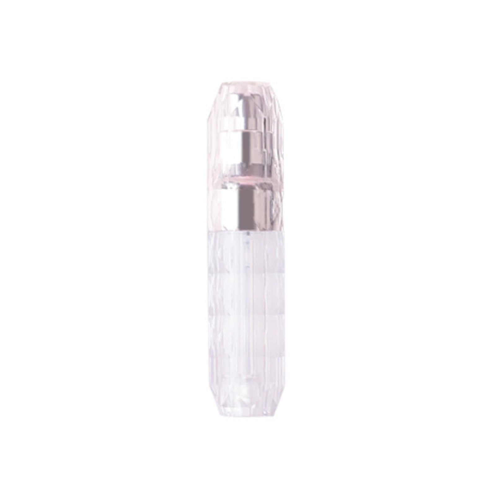 Jitem Bright Silver Portable Mini Refillable Perfume Atomizer 5Ml Travel Size Spray Bottle Underfill Cologne Sprayer Scent Pump Case Sample Dispenser Container