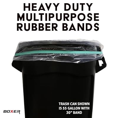 BoxerTool Pro Movers Band 12-Pack 36 Blue Extra Large Rubber Bands for Moving Blankets and Furniture, Trash Cans, Variety of Sizes From 30in, 36in & 42in