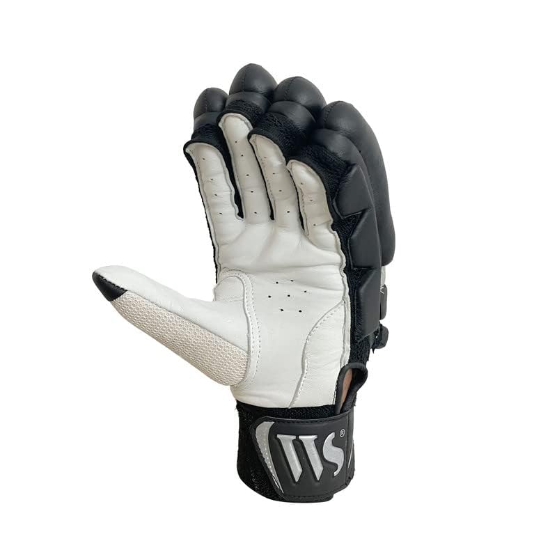 Image of Whitedot Citadel Cricket Batting Gloves||Suitable for Mens|Adult|Large Left Hand||Black