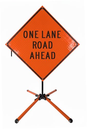 One Lane Road Ahead Non-Reflective