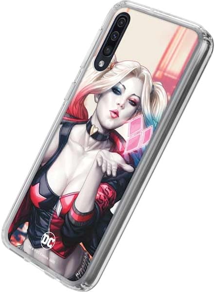 Skinit Clear Phone Case Compatible with Galaxy A50 - Officially Licensed DC Comics Harley Quinn Rebirth Cover #1 Legacy Color Variant Art by Art Germ Design