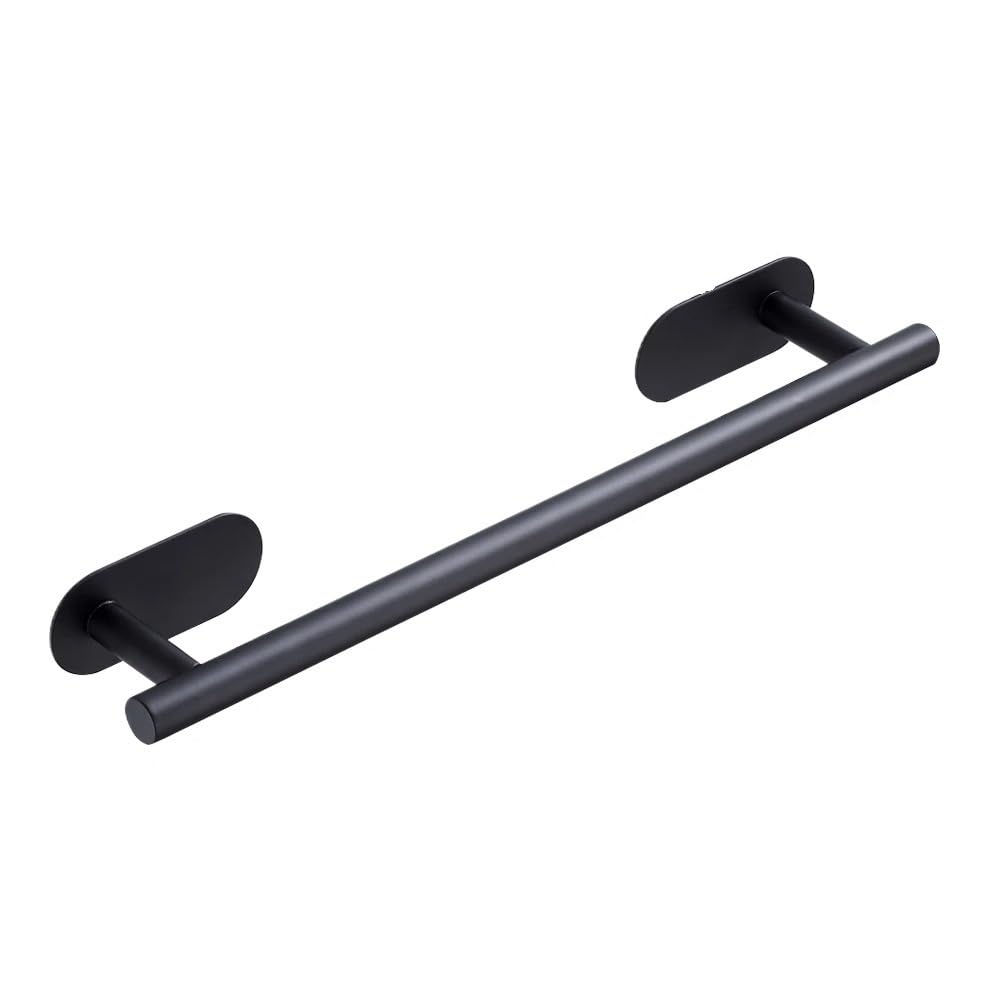 Towel Rail 50cm Stainless Steel Bathroom Towel Home Bath Rack(Black)