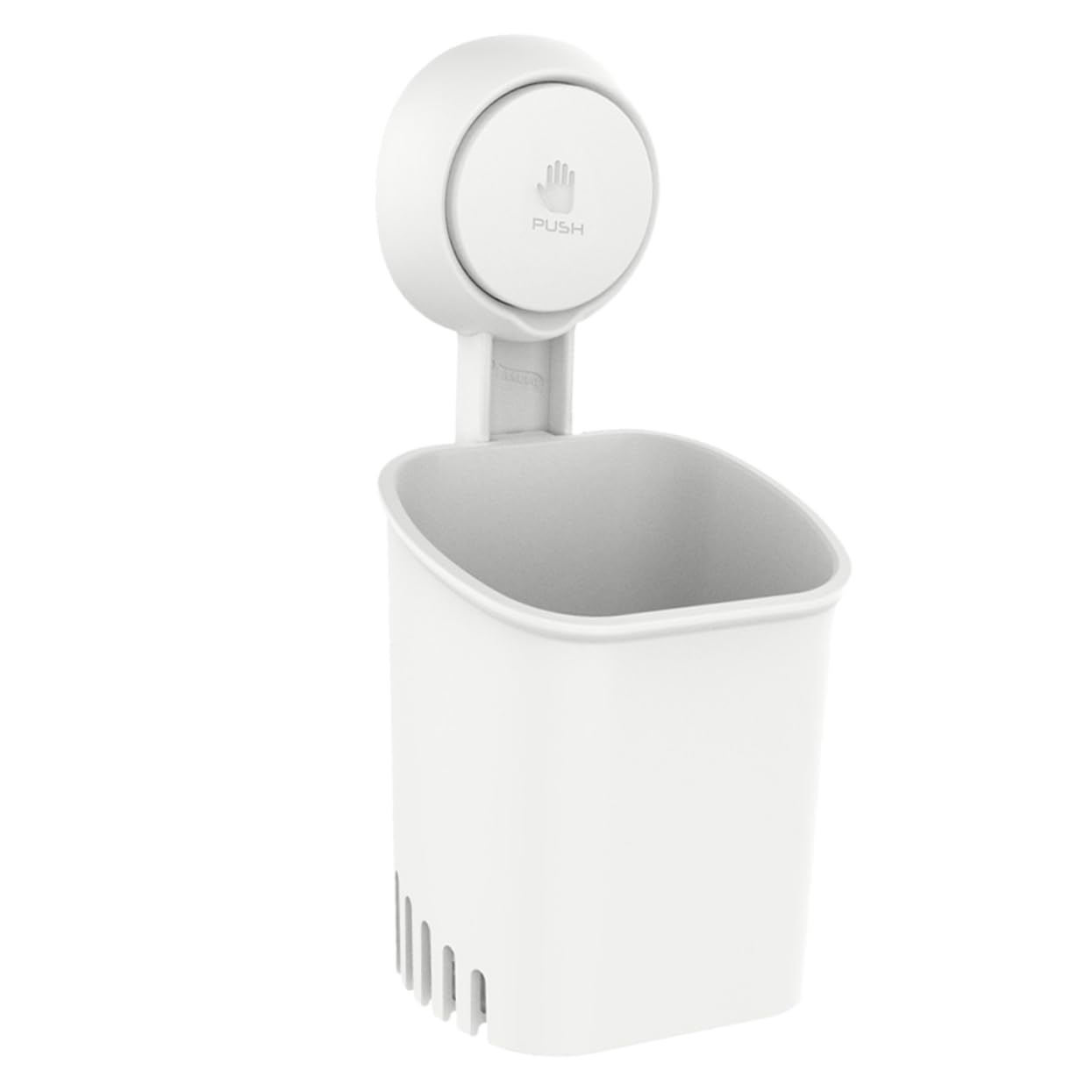HEALLILY 3 Pezzi Portaspazzolino da con Ventosa per Bagno Organizer per Spazzolini e Design con per Dentifricio e Scarico Adatto Superfici Lisce e Non Porose Materiale Resistente e