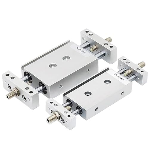 Cylindre STMB 16 actionneur pneumatique linéaire à double tige guidée