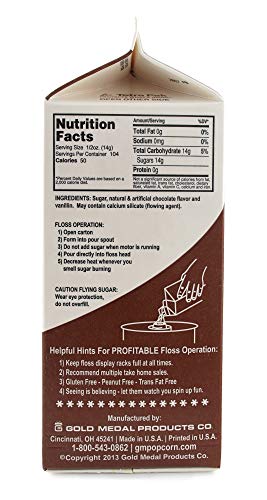 Image of Gold Medal Chocolate Candy Floss Sugar, 52 oz - 1 /2 Gallon