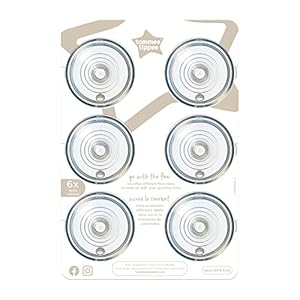 Tommee Tippee Closer to Nature Baby Bottle Teats, Breast-Like, Anti-Colic Valve, Soft Silicone, Fast Flow, 6m+, Pack of…