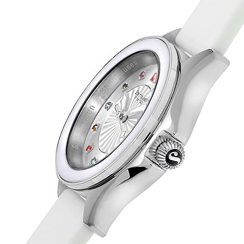 Arbon Collection Stainless Steel Women's Watch with Extra Silicone Band4