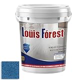 YAMIELO Epoxy Colored Sand Floor Paint, Louis Forest High Gloss Effect Epoxy Floor Coating with Marble (1 Liter,Blue)