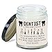 MEDROC Dentist Candle Dentist Funny Definition, Birthday Christmas Dental Week Gift for Female Male Dentist, Dentist Gift for Women Men Home Decor