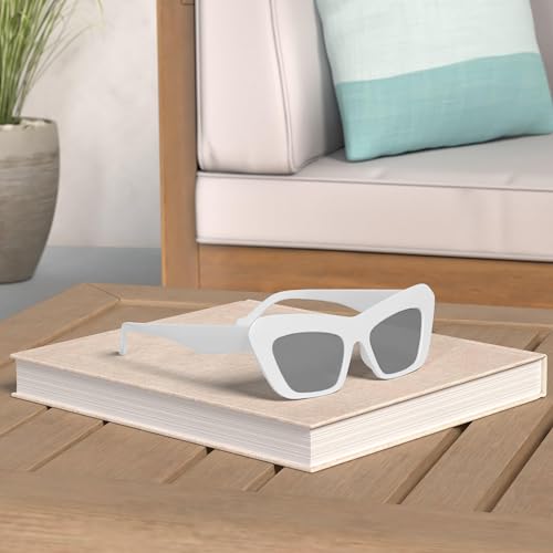 Karsaer Vision Retro Vintage Cateye Sunglasses for Women Square Frame 90s Sunglasses Trendy Classic 70s Shades2