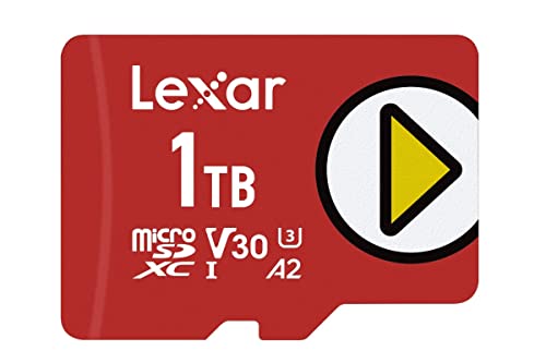 レキサー　Lexar PLAY microSDXC 512GB  (未開封新品) Lexar PLAY Speed Pump MicroSDXC Memory Card - 512GB - Red