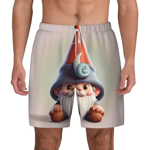 Short de bain léger homme pour la plage avec motif chapeau de nain