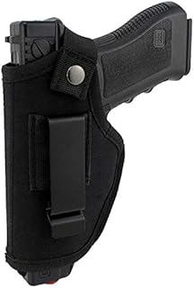 Gexgune Hunting Concealed Belt Holster Tactical Pistol Bags Waistband IWB OWB Gun Holster fits Subcompact to Large Handguns for Right&Left Hand Draw