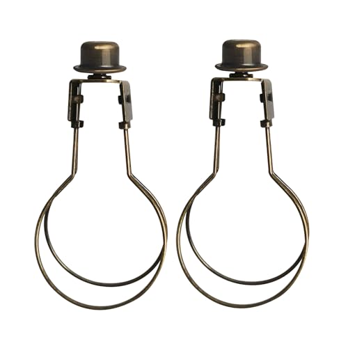 GY & CK Lamp Shade Clip-On Adapter Antique Brass