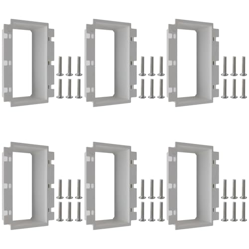 Image of 3-Gang BE3 Non-Metallic Electrical Power Outlet Box Extender, 6 Pack | ETL Listed;Fire Rated for 2 Hours; 6-Pack; Electrical Outlet Boxes Extender for Power Switch Receptacles Accessories.