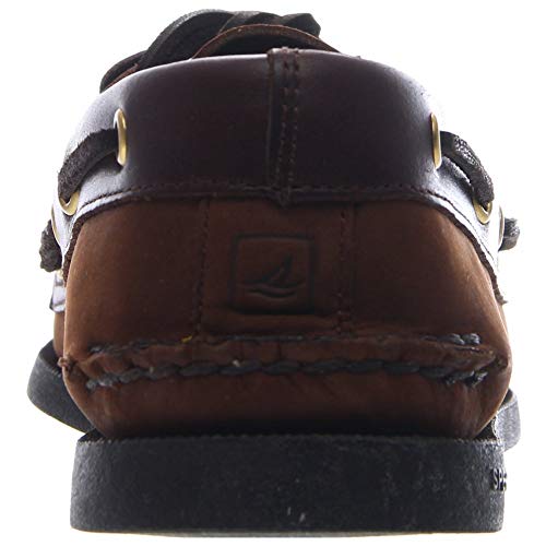 Image of Sperry Men's Authentic Original 2-Eye Leather Boat Shoe, Brown Buck, 10