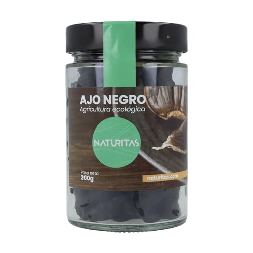 Ajo Negro Bio 200 g Naturitas Essentials | Sabor dulce | Antioxidante | Ayuda al sistema Inmunitario | Sin conservantes ni aditivos | No tiene sabor a ajo