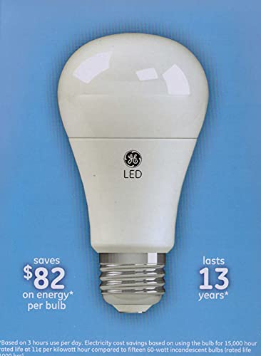 GE Daylight 60 Watt Replacement LED Light Bulbs, General Purpose, Dimmable Light Bulbs 12 Pack (Daylight, 12 Pack) - Thumbnail 4