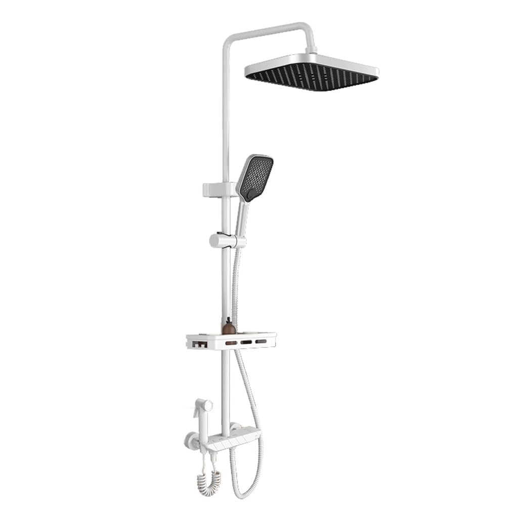 MOBYGKFY Shower Shower, Household pressurized Nozzle, Constant Temperature Faucet, Bathroom, Digital Display Set