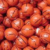 Basketballs Premium Solid Milk Chocolate Balls (1 Lb - 72 Pcs)