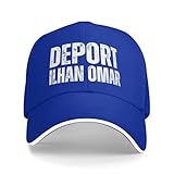 Deport Ilhan Omar Hat Tucker Hat Baseball Caps Men Women Adjustable Z0Y318 Blue