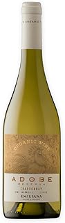 Vinho branco chardonnay emiliana adobe organico 750 ml chile