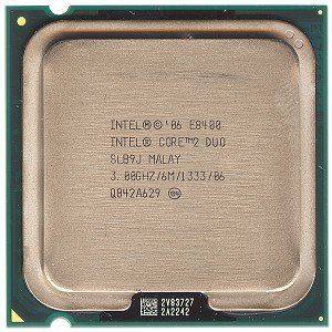  Intel Core 2 Duo E8400 - 3.00 GHz, 6MB Cache, 1333 MHz FSB - Skt 775 - Tray