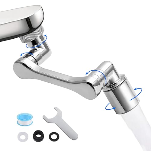 360&deg; Rotating Faucet Extender with Adapter &ndash; Multifunctional Sink Spray Head for Bathroom & Kitchen Sinks (360&deg; Rotating Faucet Extender with Adapter)