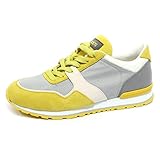 tod's sneaker herren schwarz  Tod\'s B2008 Sneaker Uomo Spoiler Allacciato Giallo/Grigio Shoe Men [6]