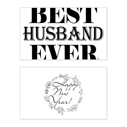 Tarjeta de Año Nuevo "Best Husband Ever", felicitación conmemorativa para marido