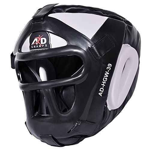ARD Leather Art MMA Boxing Headgear for Muay Thai, Sparring, Taekwondo, Martial Arts, Grappling, Karate