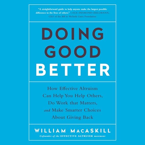 Page de couverture de Doing Good Better