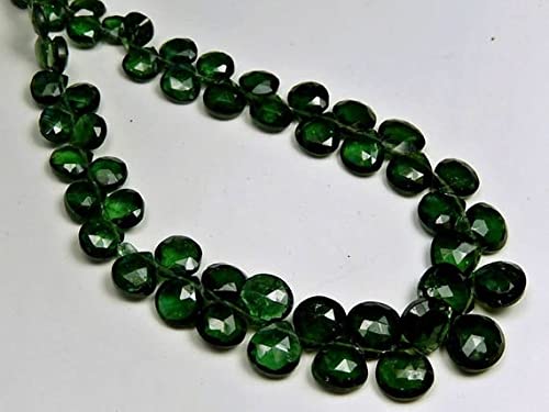 Briolette cœur en apatite facettée de qualité gemme pour création joaillerie