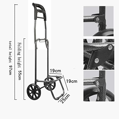 Einkaufstrolley Faltbarer Einkaufswagen Faltbarer Einkaufswagen , Leichter Einkaufswagen Mit Großer Kapazität , Mit 2… – Bild 4