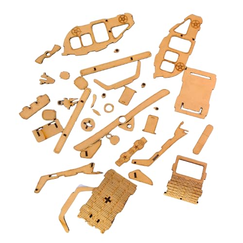 Image of DIY Wooden 3D Puzzle for Kids & Teens - Formula 1 Car Model | Easy to Assemble Construction Toy & School Project | Aesthetic Home Decor & Cognitive Skill Builder