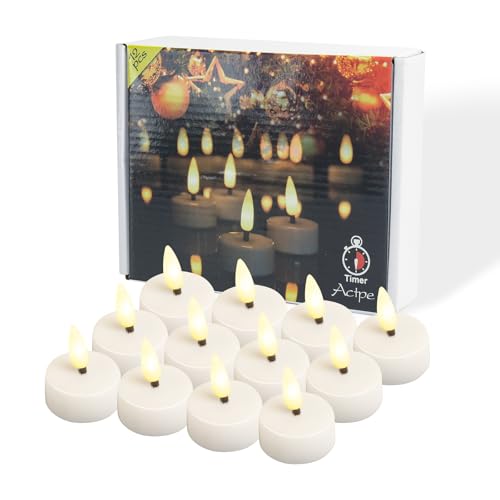 Velas falsas para bodas sin humo ni peligro de fuego con temporizador automático