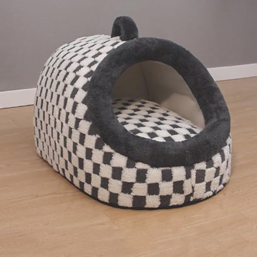 Cutfouwe Camas calmantes para perros y gatos, cama de piel sintética de felpa esponjosa para mascotas, cama antiansiedad para cachorros para perros pequeños, medianos y grandes, negro, XXL