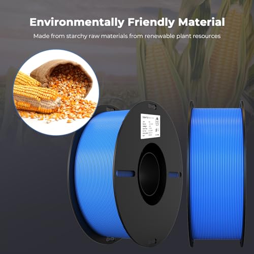 Image of Creality PLA Filament 1.75mm Bundle 2KG, High Precision + /-0.02mm 3D Printer Filament, Consistent Extrusion, Smooth Printing, 2 Pack 1KG Spool,Fits for Most FDM 3D Printers(Blue*2)