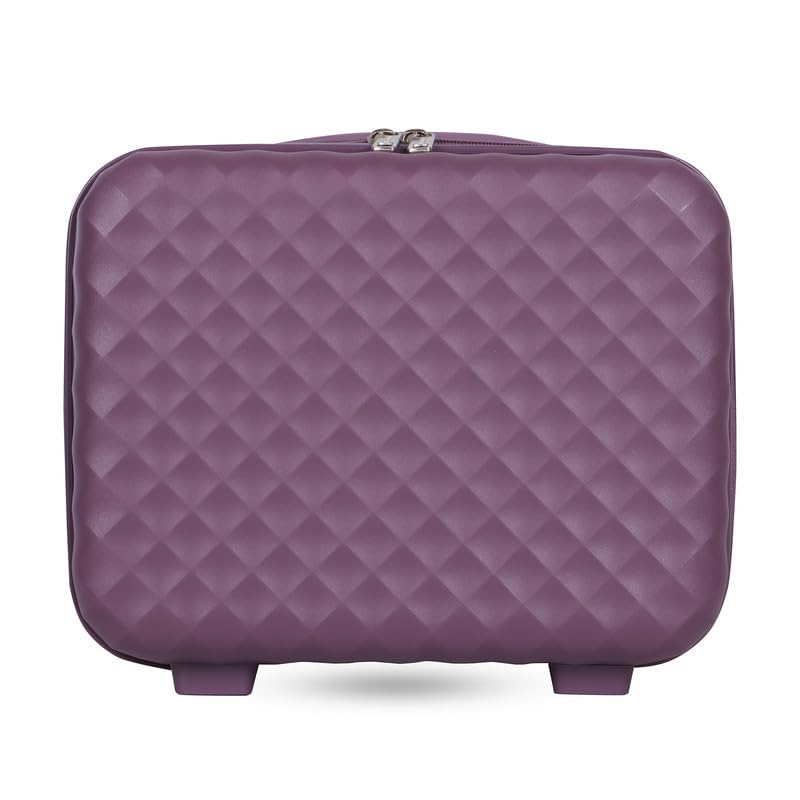 Image of Polo Class Trolley Bag 28 INCH with Vanity Trolley Bag | Polypropylene Material with 360-Degree Rotating Wheels | Number Lock & Securitec Zipper -Purple