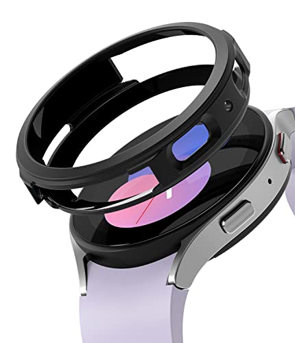 Ringke Air Sports [Tailored Cutouts] Compatible with Samsung Galaxy Watch 5 40mm Case, Soft Flexible Lightweight Slim TPU Cover for Minimalist, Button and Bezel Protector for Women, Men - Black