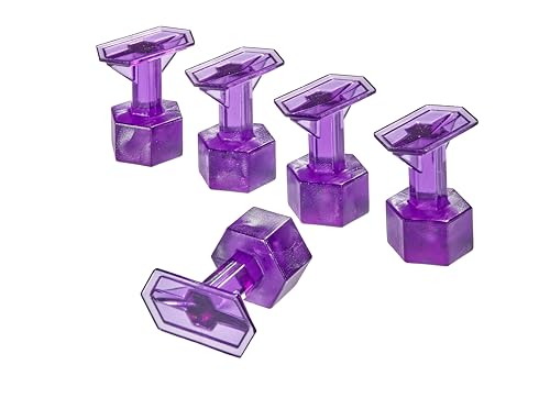 Black Plague Crease Reaper Dead Center 10 mm x 20 mm Purple Hex Tabs (5 Tabs)