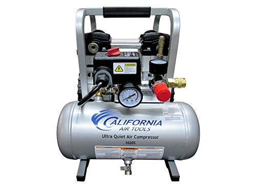 California Air Tools 1620S Ultra Quiet & Oil-Free 2.0 Hp, 1.6 Gal. Steel Tank Air Compressor