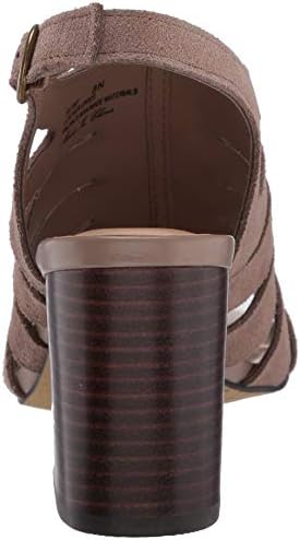 Bella Vita Women's Fashion Casual Heeled Sandal, Almond Suede Leather, 12 Narrow | Image 2