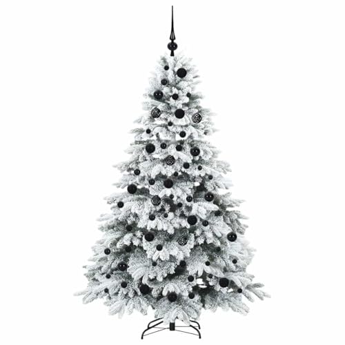 Árbol de Navidad artificial estable de 180 cm con luces LED USB fijas 4