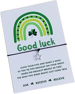 Good luck wish string bracelet! Good luck gift!