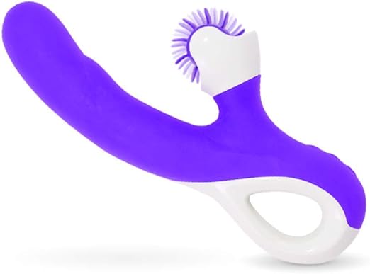 Vibrador conejito con lenguas de silicona giratorias (simulan el ...